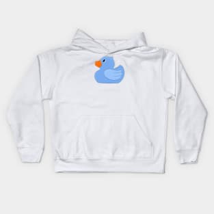 Pastel Blue Rubber Duck Kids Hoodie